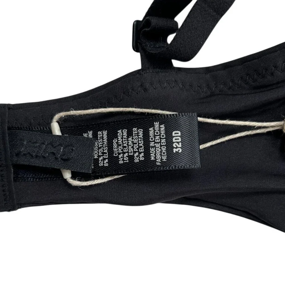 SKIMS Wireless Form Push Up Bra 32DD Onyx Minimalist T-Shirt Comfort - Picture 6 of 8